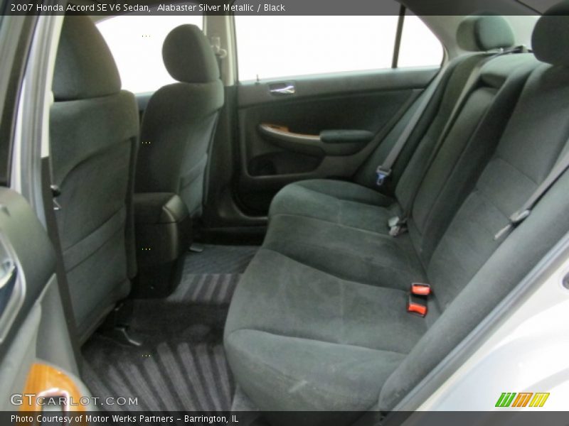 Alabaster Silver Metallic / Black 2007 Honda Accord SE V6 Sedan