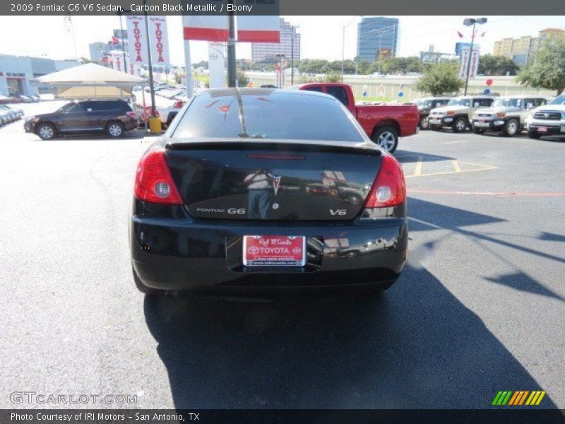 Carbon Black Metallic / Ebony 2009 Pontiac G6 V6 Sedan