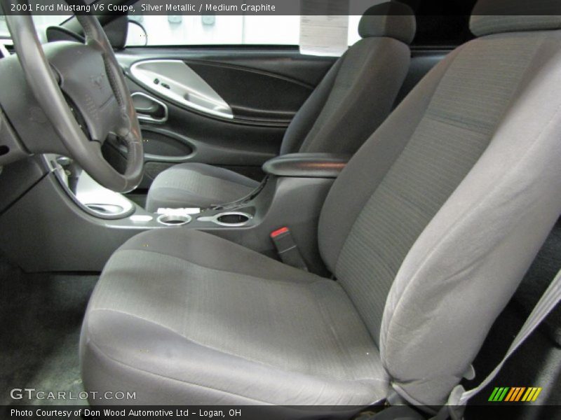 Silver Metallic / Medium Graphite 2001 Ford Mustang V6 Coupe