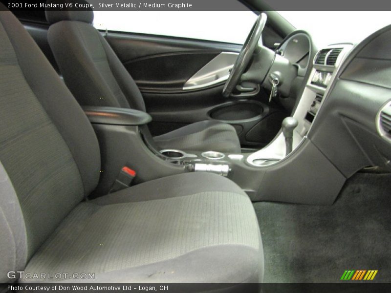 Silver Metallic / Medium Graphite 2001 Ford Mustang V6 Coupe