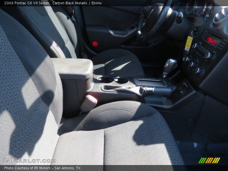 Carbon Black Metallic / Ebony 2009 Pontiac G6 V6 Sedan