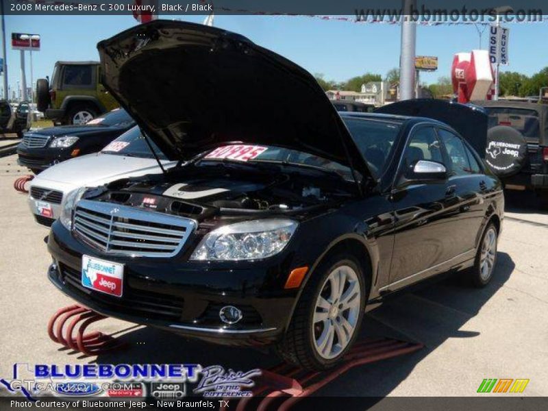 Black / Black 2008 Mercedes-Benz C 300 Luxury