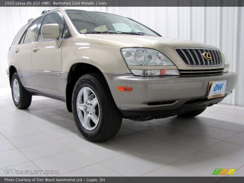 Burnished Gold Metallic / Ivory 2003 Lexus RX 300 AWD