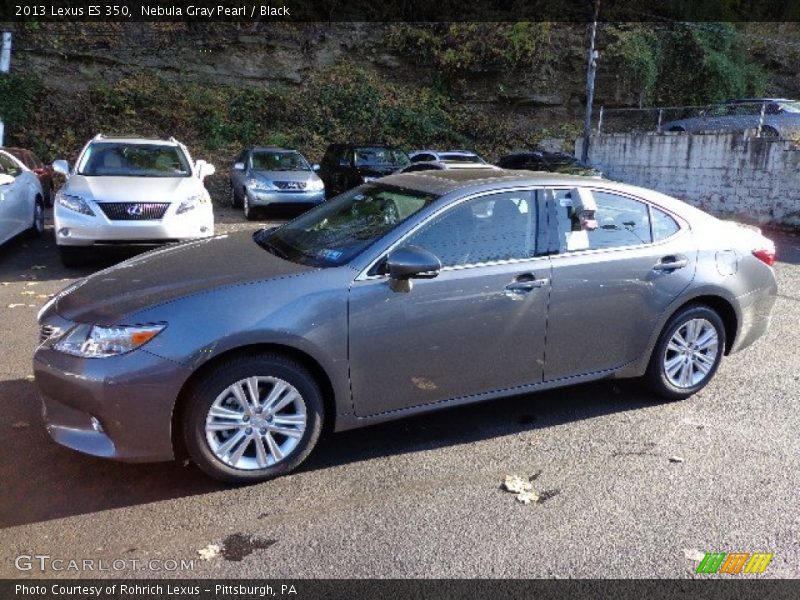 Nebula Gray Pearl / Black 2013 Lexus ES 350