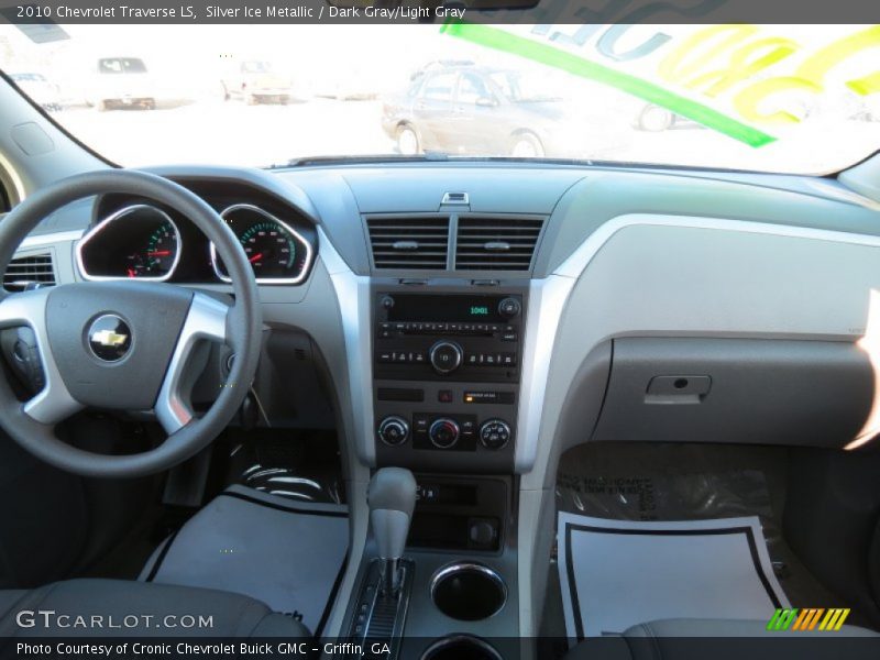 Silver Ice Metallic / Dark Gray/Light Gray 2010 Chevrolet Traverse LS