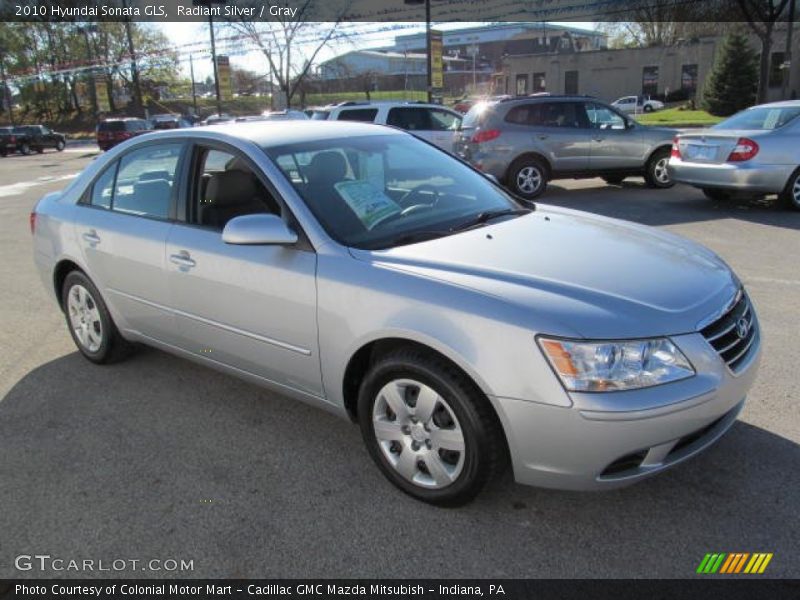 Radiant Silver / Gray 2010 Hyundai Sonata GLS