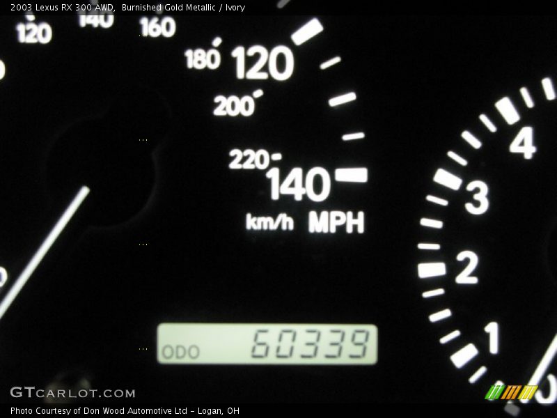 Burnished Gold Metallic / Ivory 2003 Lexus RX 300 AWD