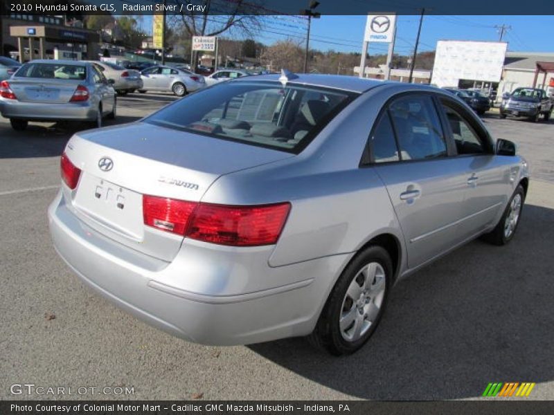 Radiant Silver / Gray 2010 Hyundai Sonata GLS