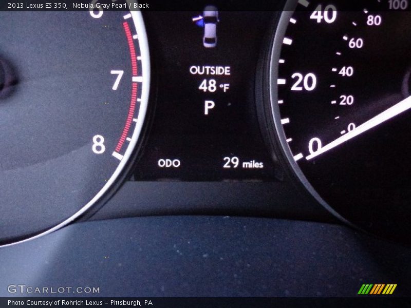 Nebula Gray Pearl / Black 2013 Lexus ES 350