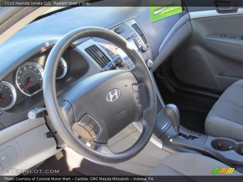Radiant Silver / Gray 2010 Hyundai Sonata GLS
