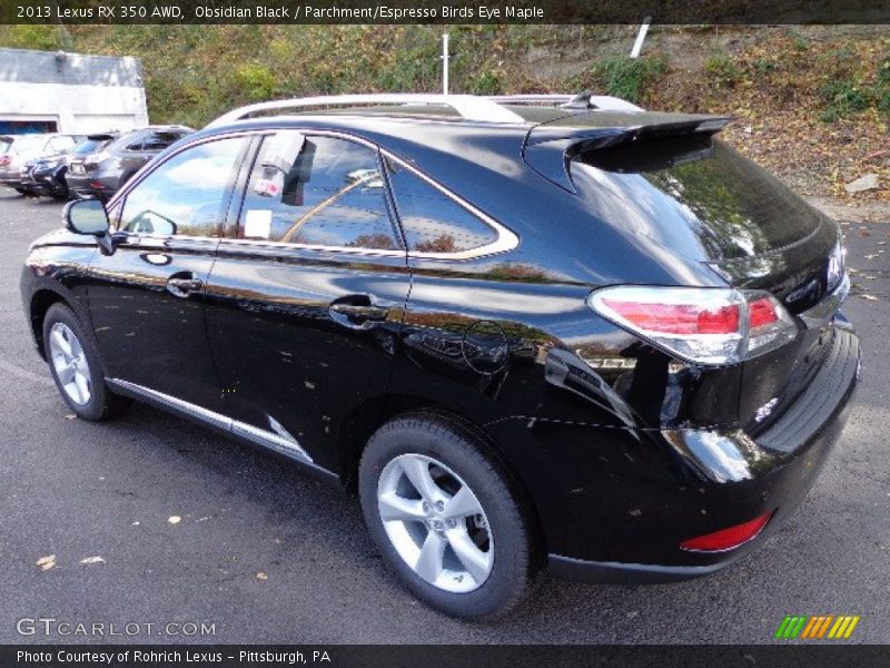 Obsidian Black / Parchment/Espresso Birds Eye Maple 2013 Lexus RX 350 AWD
