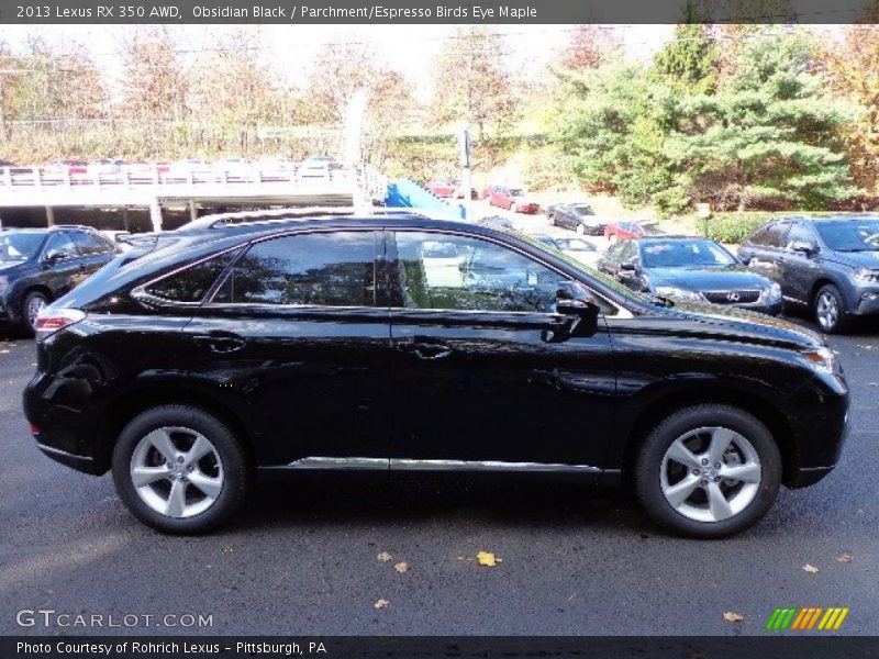 Obsidian Black / Parchment/Espresso Birds Eye Maple 2013 Lexus RX 350 AWD