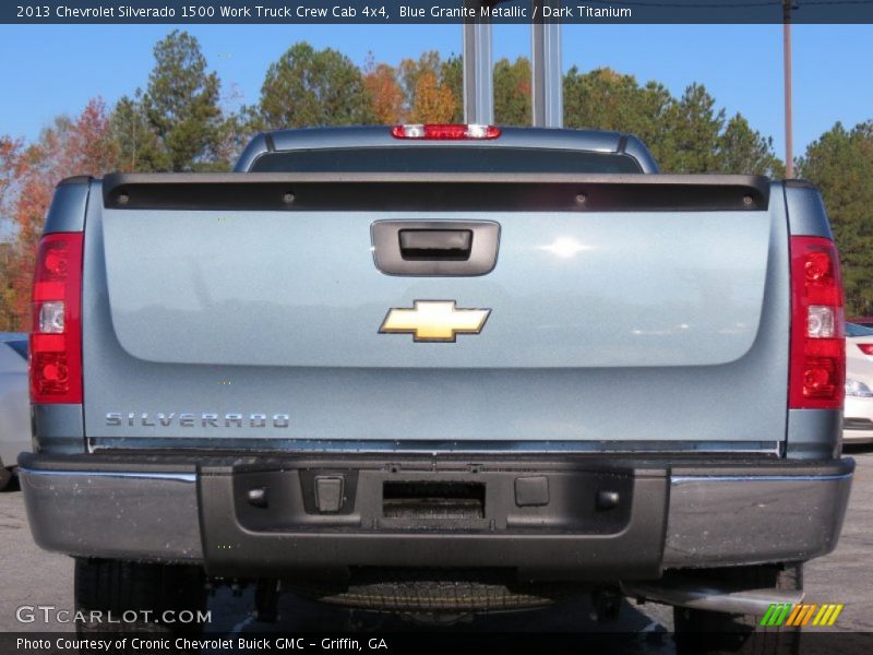 Blue Granite Metallic / Dark Titanium 2013 Chevrolet Silverado 1500 Work Truck Crew Cab 4x4