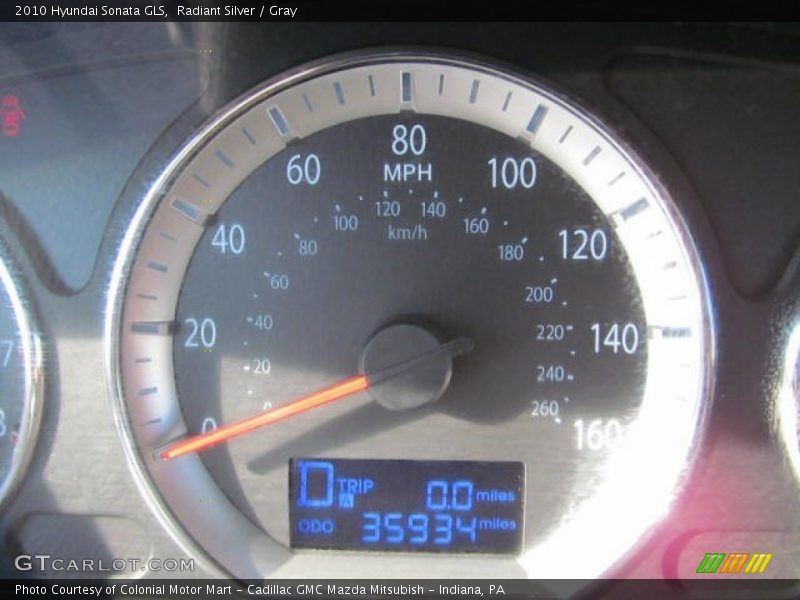 Radiant Silver / Gray 2010 Hyundai Sonata GLS