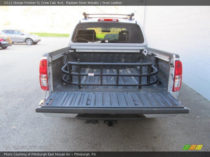 Radiant Silver Metallic / Steel Leather 2011 Nissan Frontier SL Crew Cab 4x4