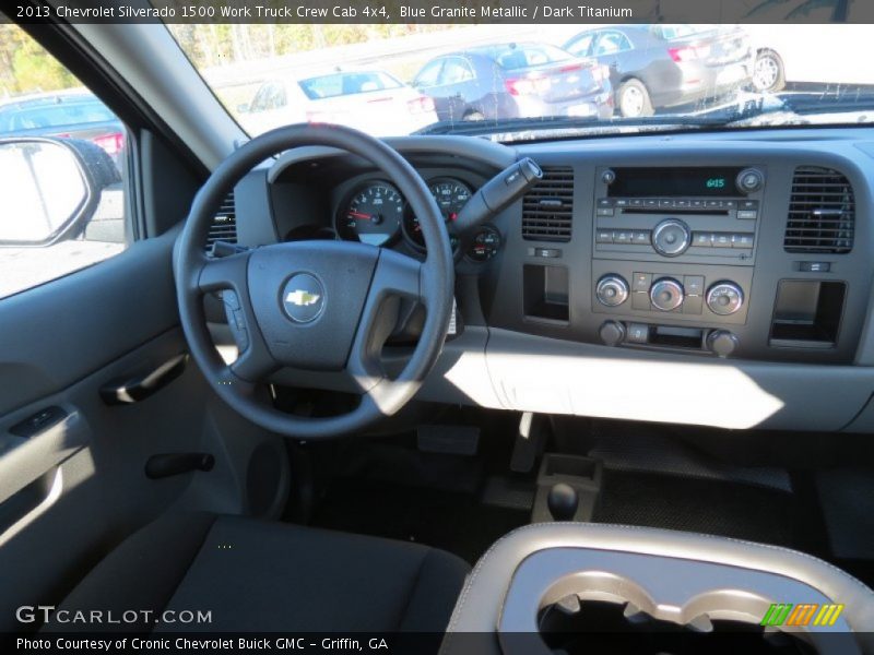 Blue Granite Metallic / Dark Titanium 2013 Chevrolet Silverado 1500 Work Truck Crew Cab 4x4