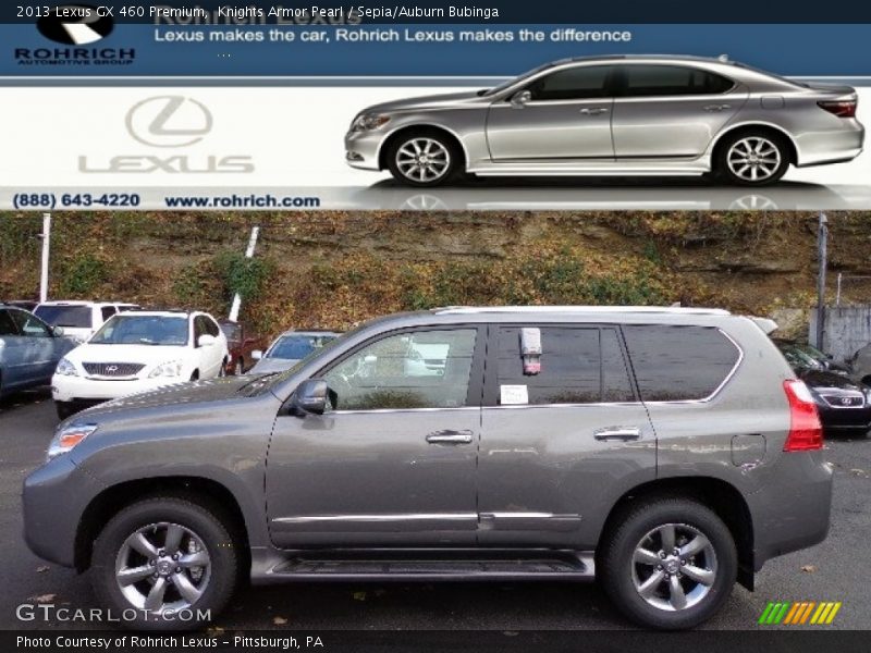 Knights Armor Pearl / Sepia/Auburn Bubinga 2013 Lexus GX 460 Premium