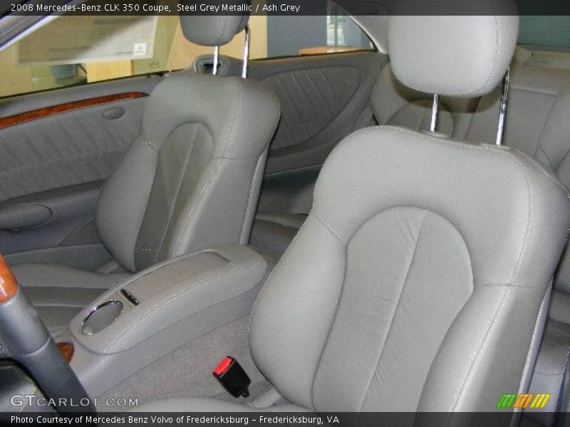 Steel Grey Metallic / Ash Grey 2008 Mercedes-Benz CLK 350 Coupe