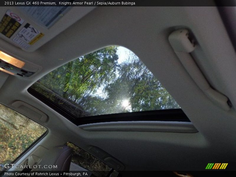 Sunroof of 2013 GX 460 Premium