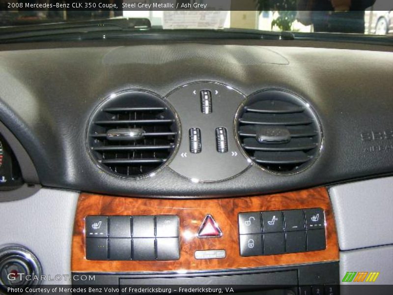 Steel Grey Metallic / Ash Grey 2008 Mercedes-Benz CLK 350 Coupe