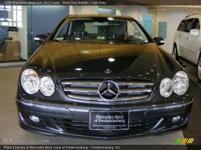 Steel Grey Metallic / Ash Grey 2008 Mercedes-Benz CLK 350 Coupe