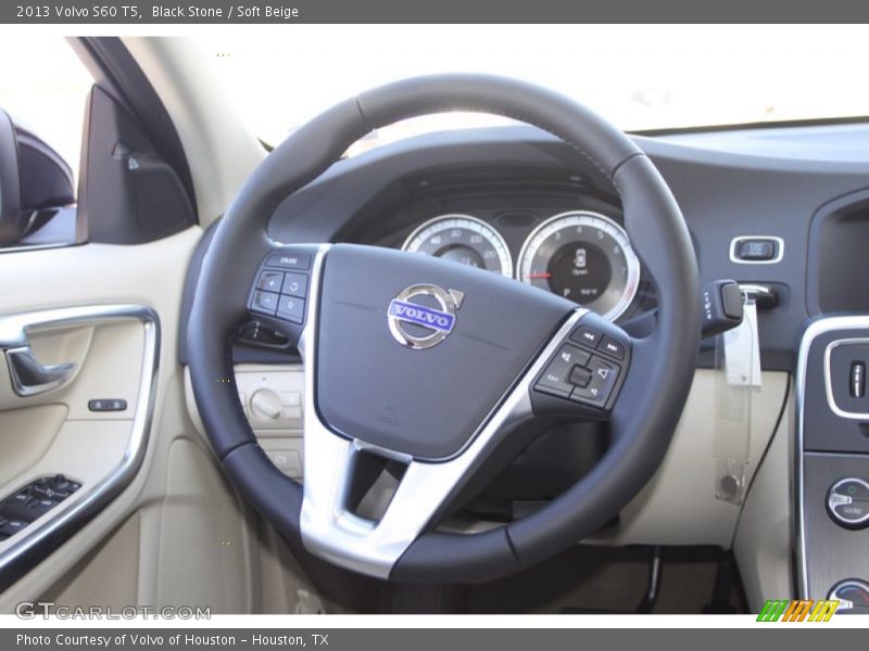 Black Stone / Soft Beige 2013 Volvo S60 T5
