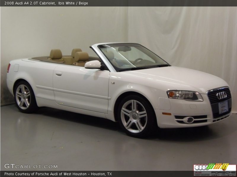 Ibis White / Beige 2008 Audi A4 2.0T Cabriolet