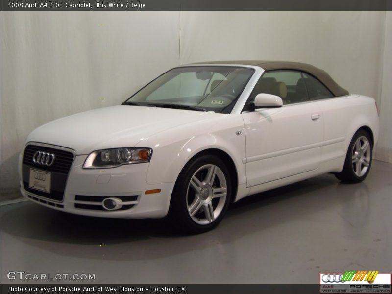 Ibis White / Beige 2008 Audi A4 2.0T Cabriolet