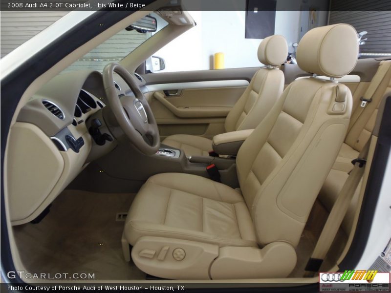 Ibis White / Beige 2008 Audi A4 2.0T Cabriolet