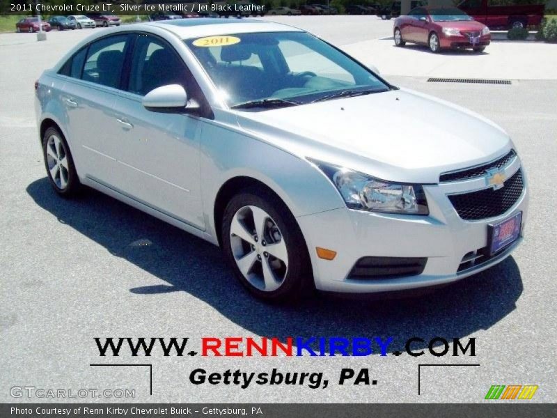 Silver Ice Metallic / Jet Black Leather 2011 Chevrolet Cruze LT