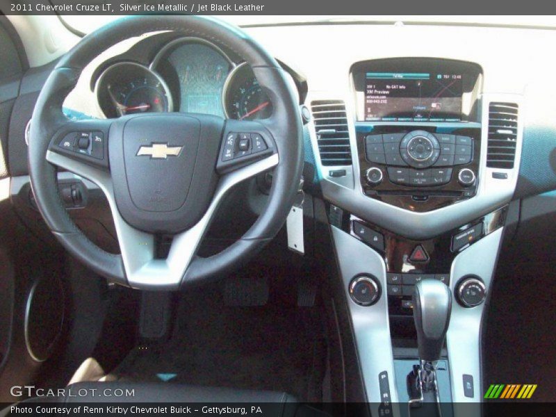 Silver Ice Metallic / Jet Black Leather 2011 Chevrolet Cruze LT