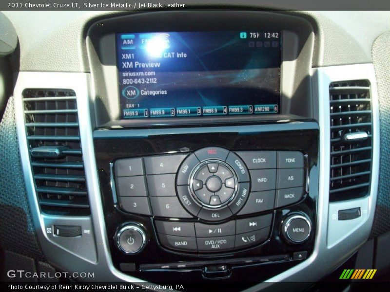 Silver Ice Metallic / Jet Black Leather 2011 Chevrolet Cruze LT