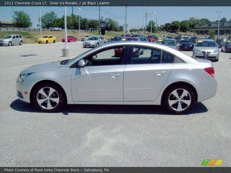 Silver Ice Metallic / Jet Black Leather 2011 Chevrolet Cruze LT