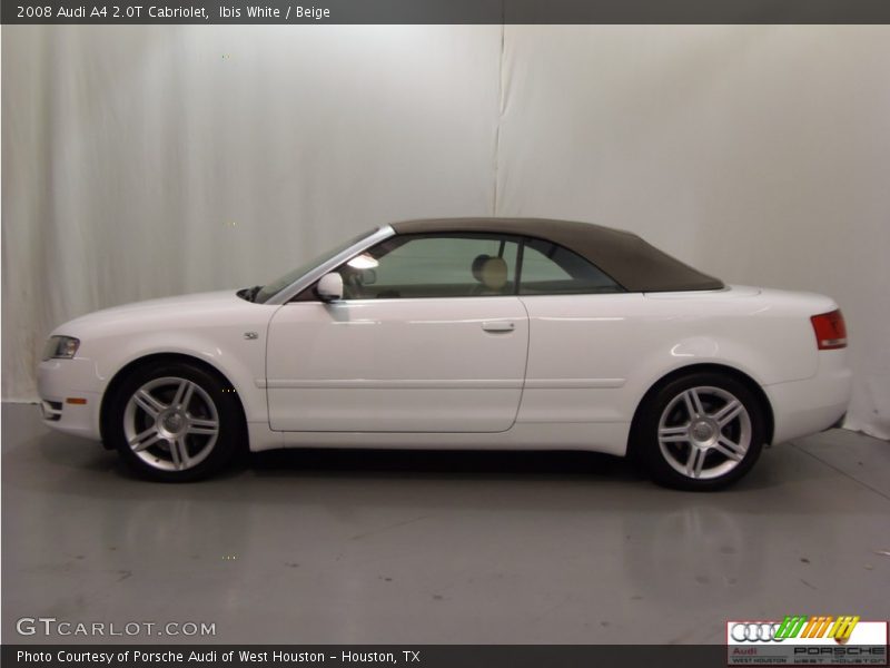 Ibis White / Beige 2008 Audi A4 2.0T Cabriolet