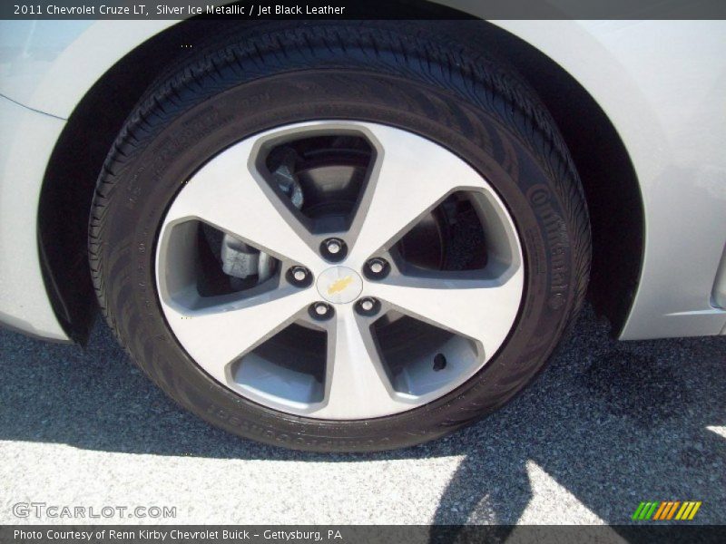 Silver Ice Metallic / Jet Black Leather 2011 Chevrolet Cruze LT