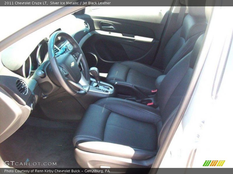 Silver Ice Metallic / Jet Black Leather 2011 Chevrolet Cruze LT