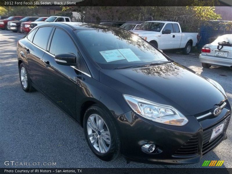 Black / Stone 2012 Ford Focus SEL Sedan
