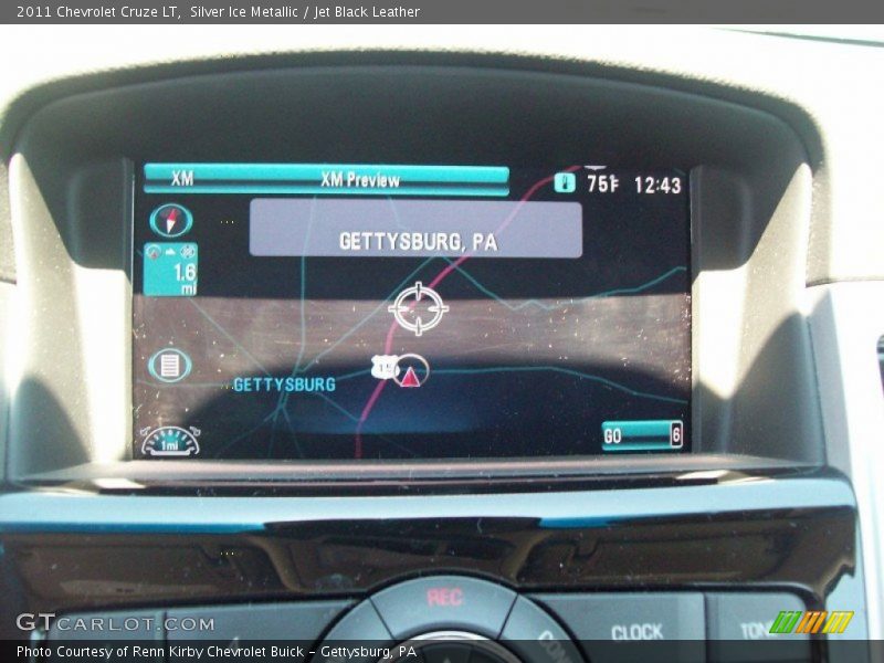 Silver Ice Metallic / Jet Black Leather 2011 Chevrolet Cruze LT