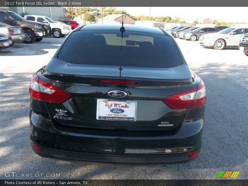 Black / Stone 2012 Ford Focus SEL Sedan