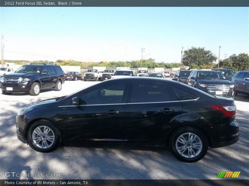 Black / Stone 2012 Ford Focus SEL Sedan