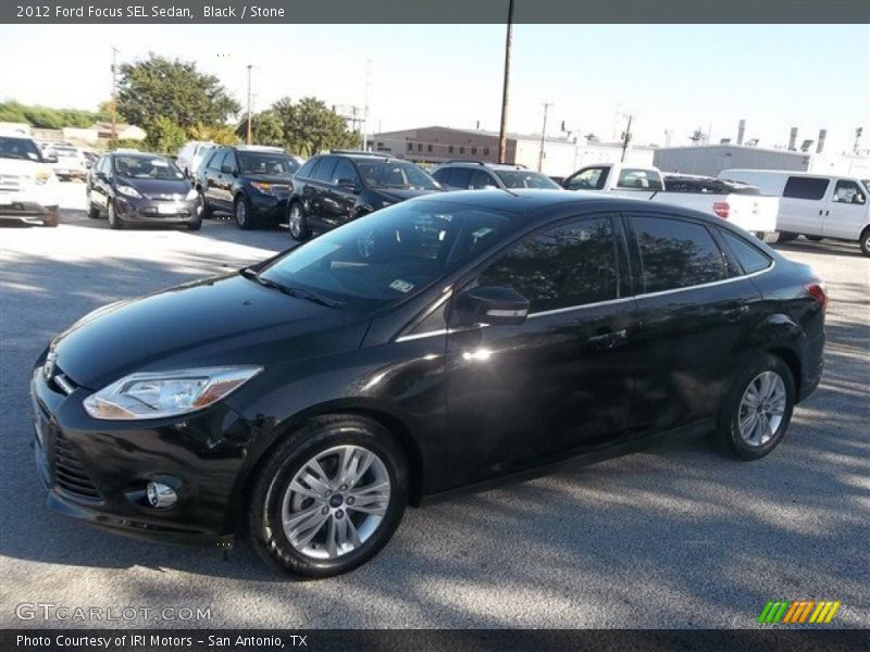 Black / Stone 2012 Ford Focus SEL Sedan