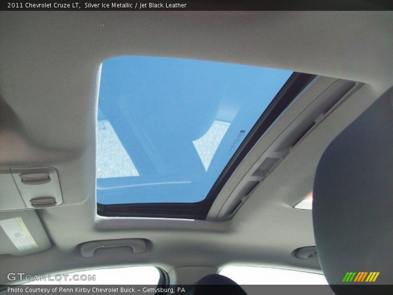 Silver Ice Metallic / Jet Black Leather 2011 Chevrolet Cruze LT