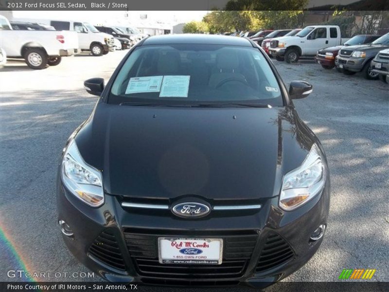 Black / Stone 2012 Ford Focus SEL Sedan