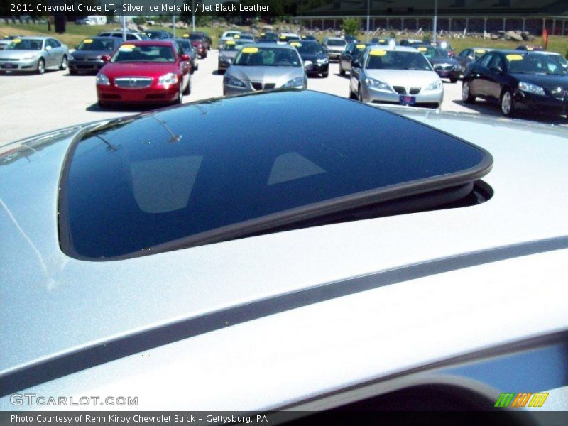 Silver Ice Metallic / Jet Black Leather 2011 Chevrolet Cruze LT
