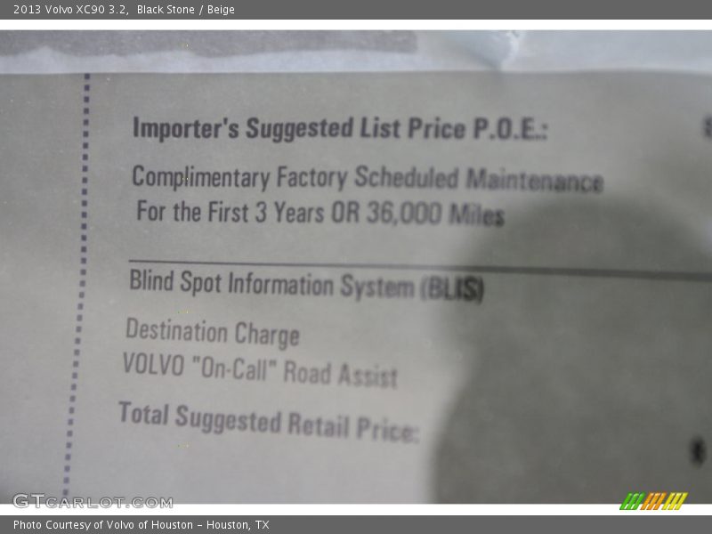 Black Stone / Beige 2013 Volvo XC90 3.2