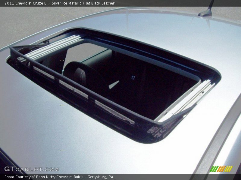Silver Ice Metallic / Jet Black Leather 2011 Chevrolet Cruze LT