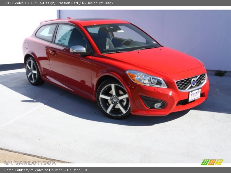 Passion Red / R-Design Off Black 2013 Volvo C30 T5 R-Design