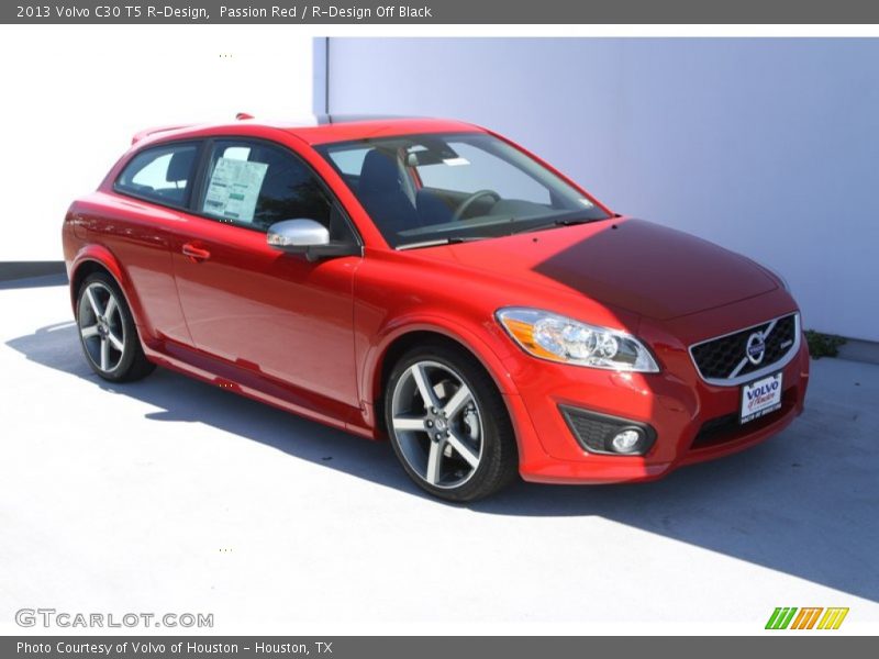 Passion Red / R-Design Off Black 2013 Volvo C30 T5 R-Design