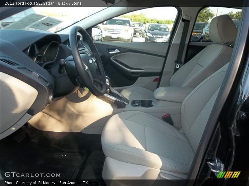 Black / Stone 2012 Ford Focus SEL Sedan