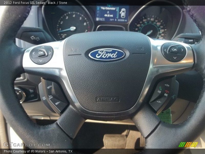Black / Stone 2012 Ford Focus SEL Sedan